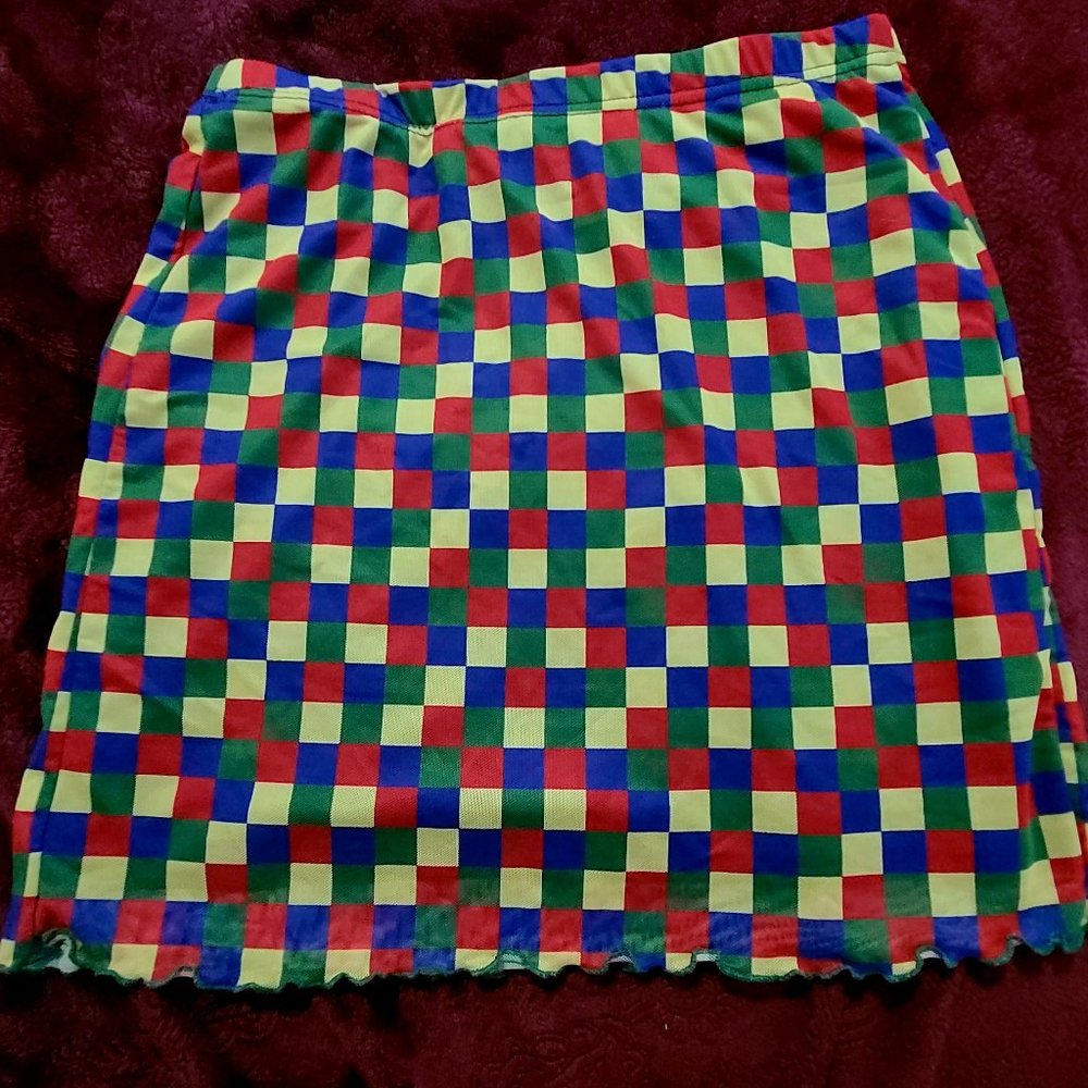 Skirt cubes multi-colored